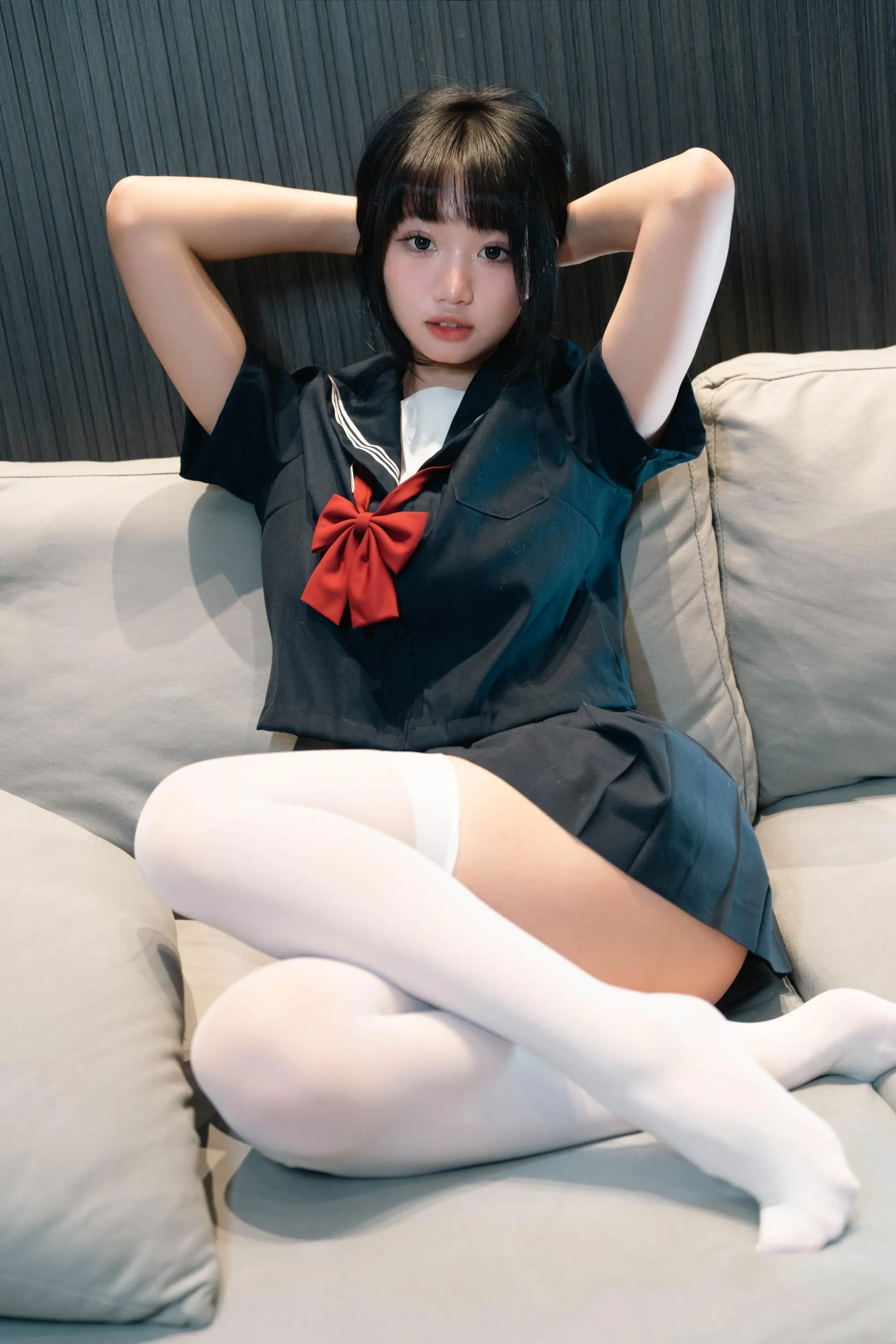 柒柒要乖额 – NO.043 白丝死库水 [140P]插图7